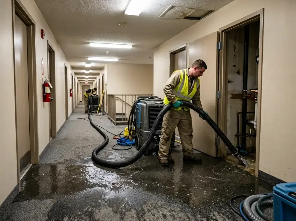 multi-unit-apartment-hallway-f-005 — frequently asked questions, Emergency Burst Pipe Water Extraction & Removal in Baxter V…